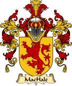Irish Family Coat of Arms (v.25a) MacHale or MacEli
