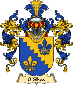 Irish Family Coat of Arms (v.25a) O'Shea or Shee