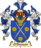 Irish Family Coat of Arms (v.25a) O'Dinneen