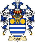 Irish Family Coat of Arms (v.25a) Aicken