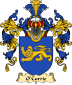 Irish Family Coat of Arms (v.25a) O'Currie