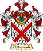 Irish Family Coat of Arms (v.25a) O'Desmond