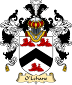 Irish Family Coat of Arms (v.25a) O'Lehane or Leehan