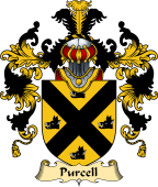 Irish Family Coat of Arms (v.25a) Purcell