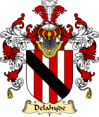Irish Family Coat of Arms (v.25a) Delahyde