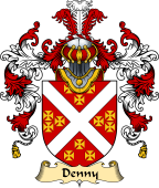 Irish Family Coat of Arms (v.25a) Denny