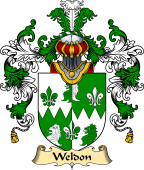 Irish Family Coat of Arms (v.25a) Weldon