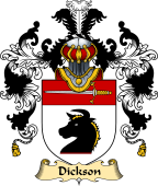 Irish Family Coat of Arms (v.25a) Dickson