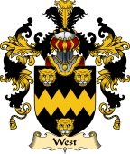 Irish Family Coat of Arms (v.25a) West