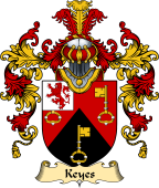 Irish Family Coat of Arms (v.25a) Keyes
