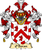 Irish Family Coat of Arms (v.25a) O'Boran or Borran