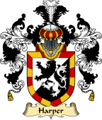 Irish Family Coat of Arms (v.25a) Harper
