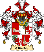 Irish Family Coat of Arms (v.25a) O'Riordan or Rearden