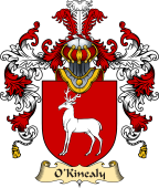 Irish Family Coat of Arms (v.25a) O'Kinealy