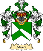 Irish Family Coat of Arms (v.25a) Stokes