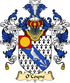 Irish Family Coat of Arms (v.25a) O'Coyne