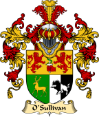 Irish Family Coat of Arms (v.25a) O'Sullivan