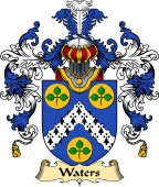 Irish Family Coat of Arms (v.25a) Waters or Watters