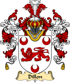 Irish Family Coat of Arms (v.25a) Dillon