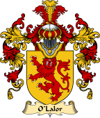 Irish Family Coat of Arms (v.25a) O'Lalor or Lawler