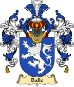 Irish Family Coat of Arms (v.25a) Balle