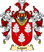 Irish Family Coat of Arms (v.25a) Cogan or Gogan