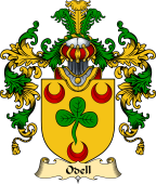 Irish Family Coat of Arms (v.25a) Odell