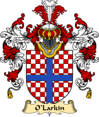 Irish Family Coat of Arms (v.25a) O'Larkin