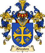 Irish Family Coat of Arms (v.25a) Alveston or Alverston