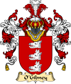 Irish Family Coat of Arms (v.25a) O'Gibney
