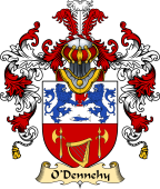 Irish Family Coat of Arms (v.25a) O'Dennehy or Denny