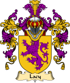 Irish Family Coat of Arms (v.25a) DeLacy or Lacy