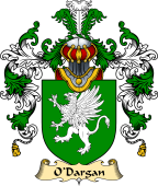 Irish Family Coat of Arms (v.25a) O'Dargan, MacDeargan